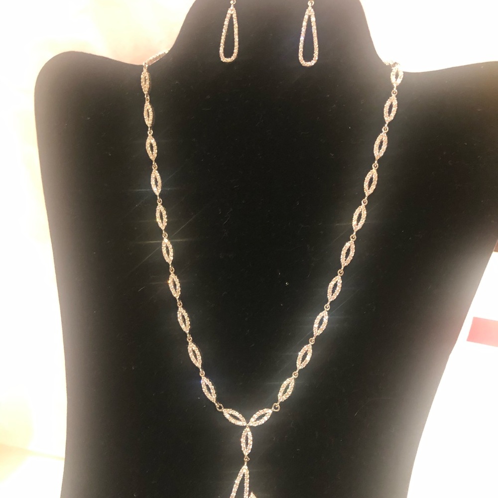 Fancy Sterling Silver Cubic Zirconia Eternity Set - Picture 3 of 6